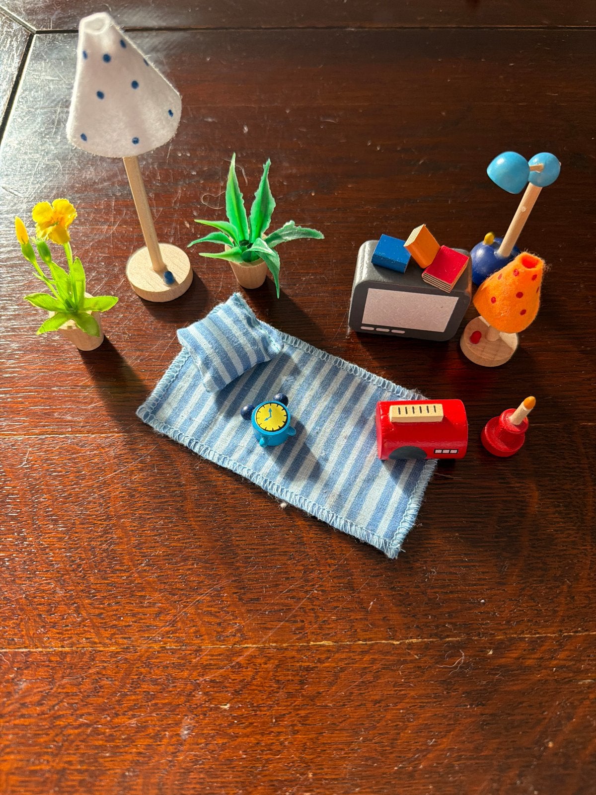 Goki Poppenhuis Accessoires Set - 14 delig, Ophalen of Verzenden, Gebruikt, Toebehoren