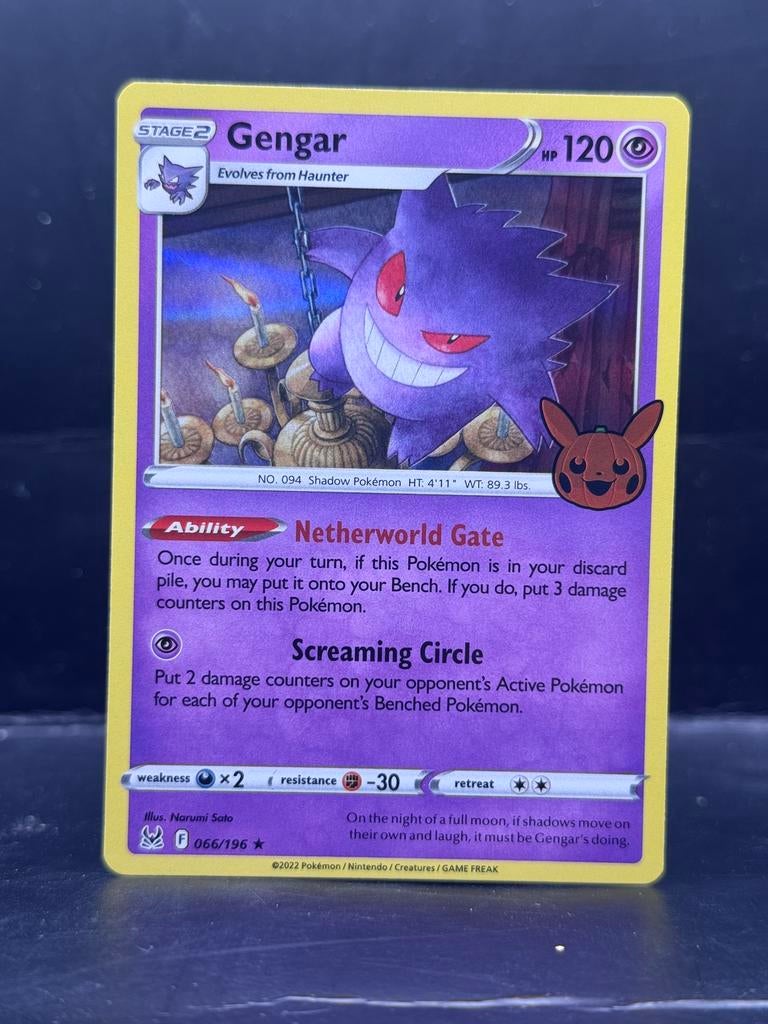 Pokemon Lost Origin TRICK & TREAT - Gengar 066/196, Ophalen of Verzenden, Zo goed als nieuw