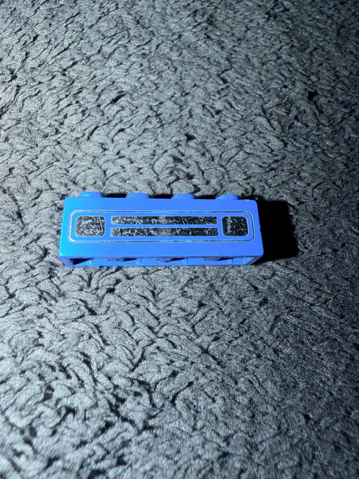 Lego 1x4 steen met opdruk, blauw, Ophalen of Verzenden, Gebruikt