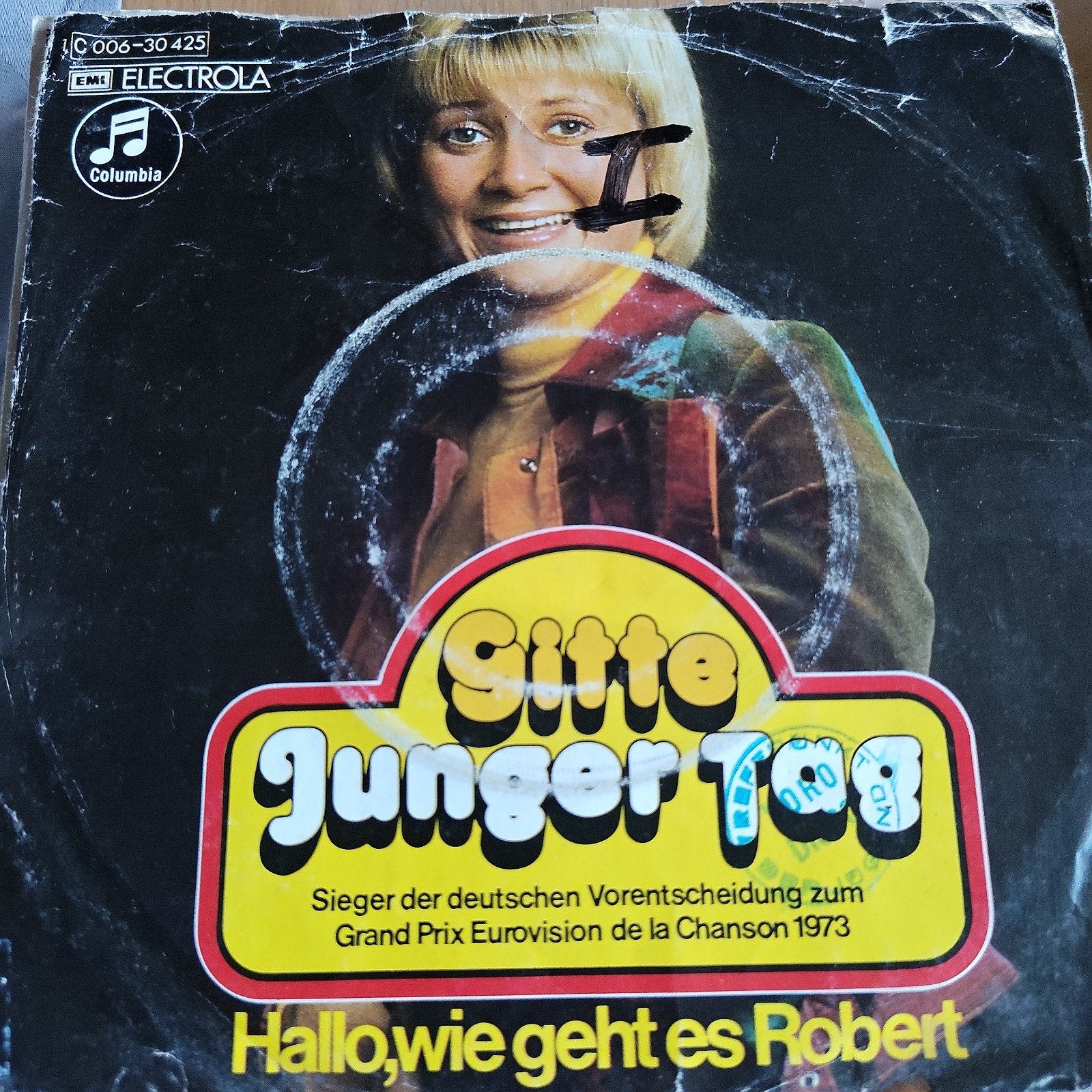 Gitte - Junger Tag / Hallo, wie geht es Robert (Vinyl), Cd's en Dvd's, Gebruikt, 7 inch, EP, Schlager
