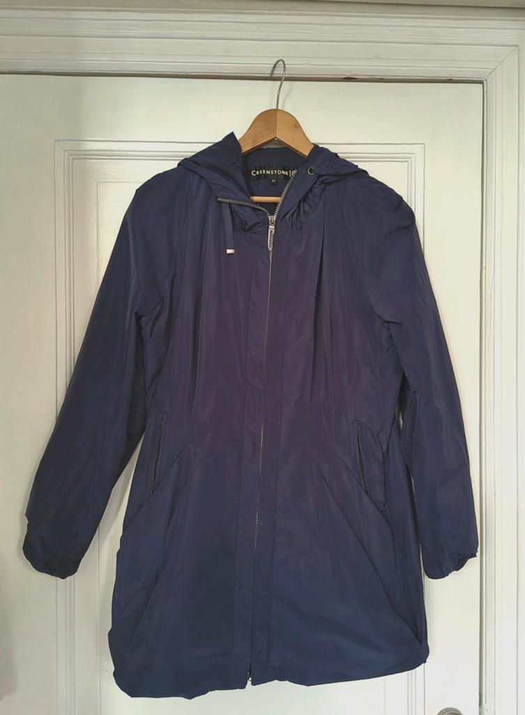 Creenstone regenjas maat 42 - uitstekende staat, Kleding | Dames, Blauw, Creenstone, Maat 42/44 (L), Ophalen of Verzenden