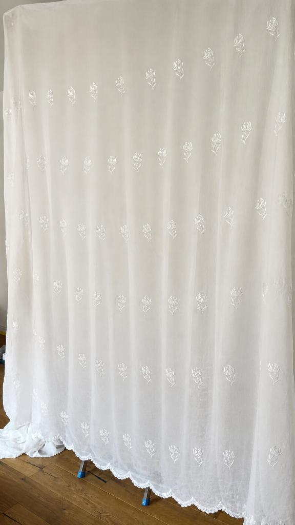 curtain - white, Ophalen, Overige materialen, Overige typen, Zo goed als nieuw