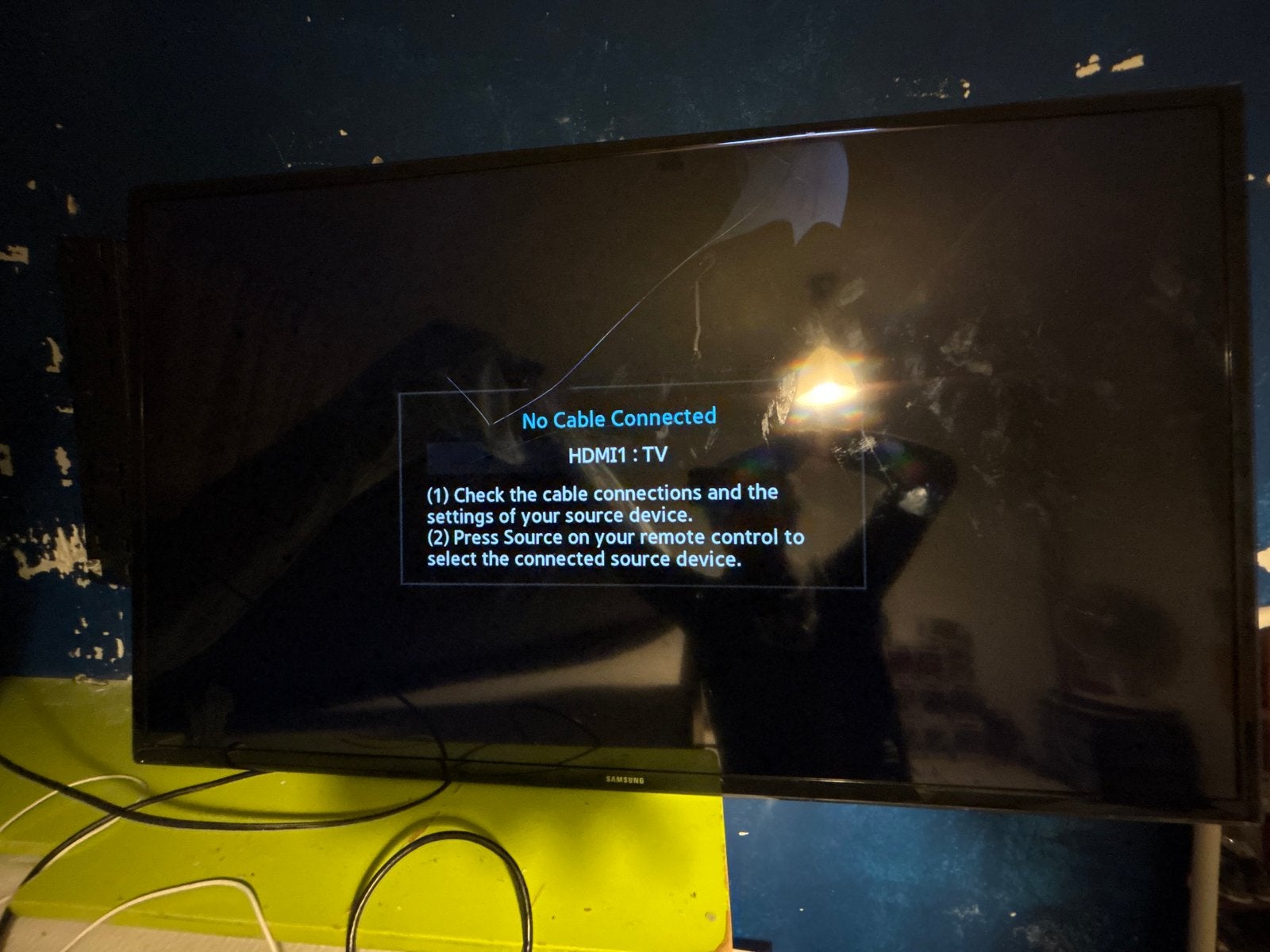 Samsung UE46F6320AW Smart TV - 46 inch - Defect scherm, LED, 50 Hz, Ophalen of Verzenden, Samsung