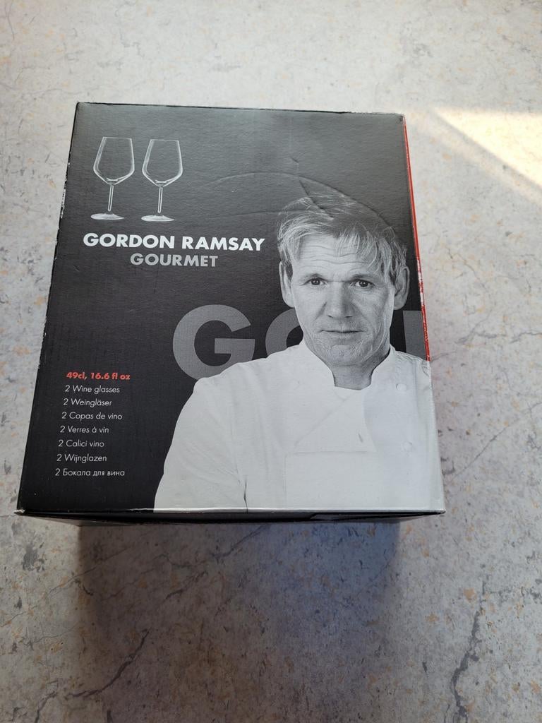 Gordon Ramsay Gourmet Wijnglazen - Set van 2, Glas of Glazen, Ophalen of Verzenden, Overige stijlen, Glas