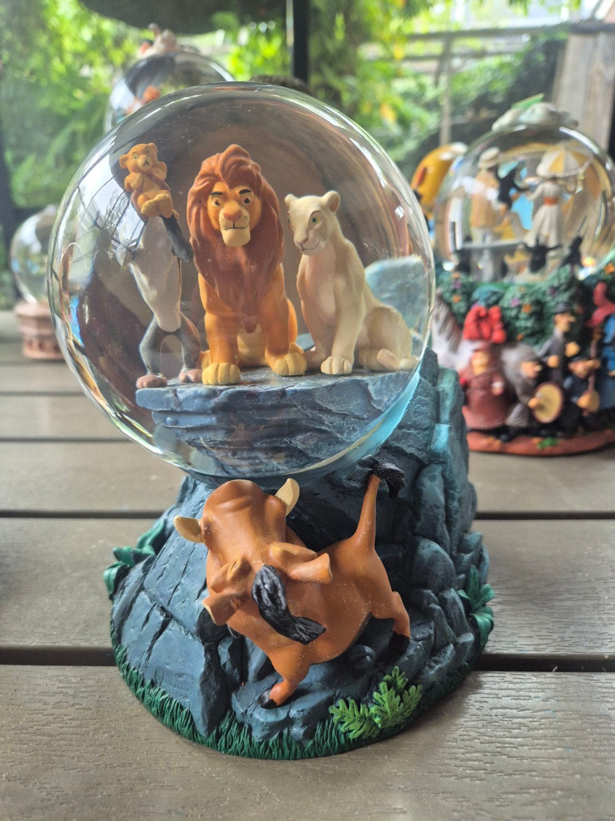 Mooie Disney Lion King Snowglobe met Muziek, Ophalen, Leeuwenkoning of Jungle Boek, Zo goed als nieuw, Overige typen