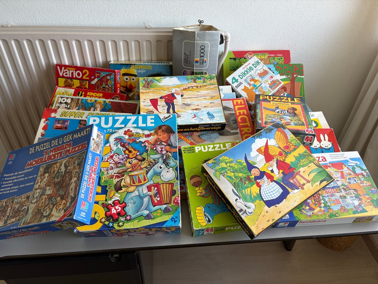 Grote collectie diverse kinderpuzzels, Ophalen of Verzenden, Meer dan 50 stukjes, Gebruikt, 2 tot 4 jaar