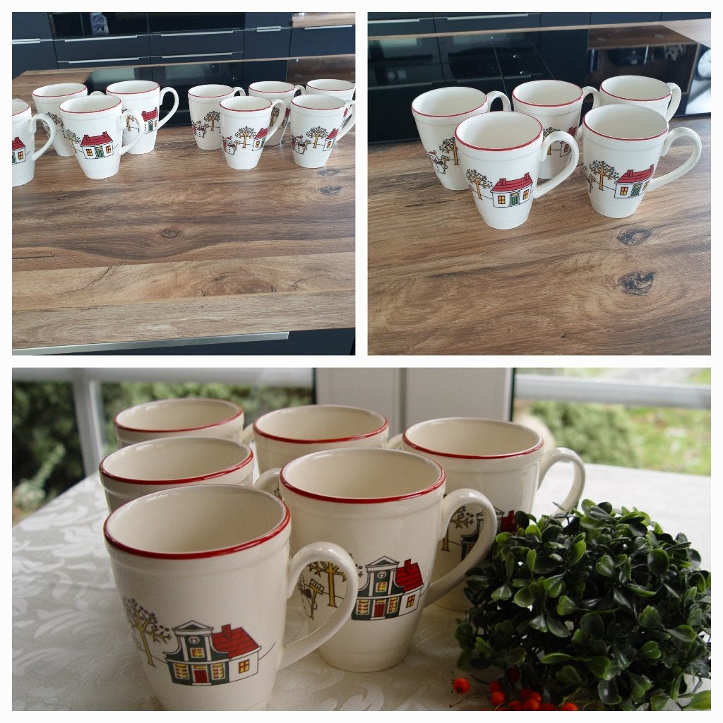 Windsor christmas kerst bekers mokken Blokker Albert heijn, Zo goed als nieuw, Mok, Ophalen of Verzenden, Wedgwood