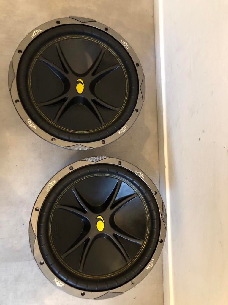 Kicker Comp 12 inch 4 ohms Subwoofers (2 stuks), Ophalen, Gebruikt