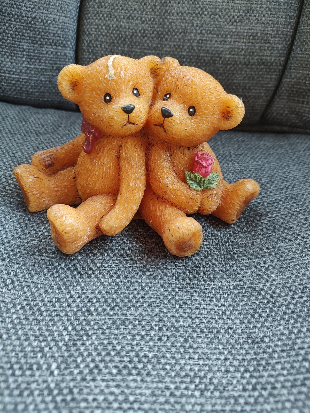 Tender Love kaars - Twee Beertjes met Roos, Verzamelen, Beren en Cherished Teddies, Ophalen of Verzenden, Nieuw, Overige typen