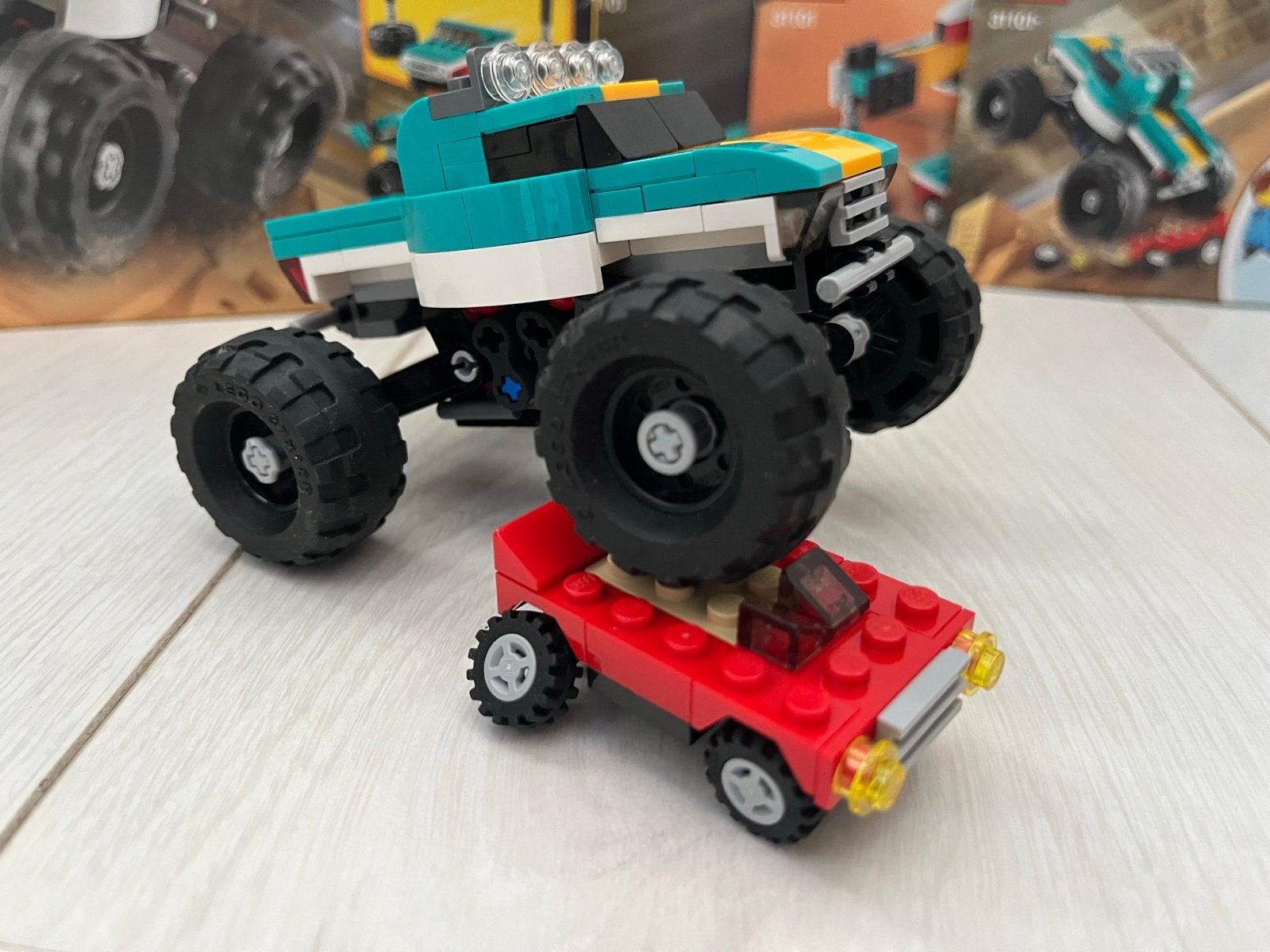 LEGO Creator 3in1 Monster Truck (31101) compleet - zgan, Ophalen of Verzenden, Zo goed als nieuw, Overige merken