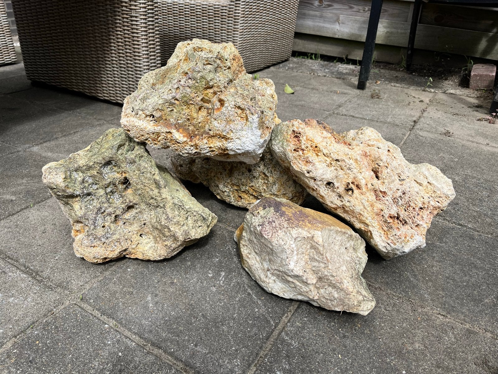 Decoratieve rotsen voor aquarium, Ophalen, Gebruikt, Plant(en), Steen of Hout