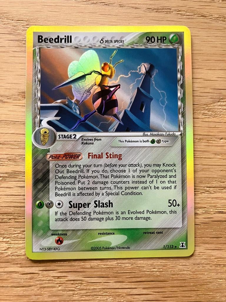 Beedrill δ Delta Species - EX Delta Species, Ophalen of Verzenden, Zo goed als nieuw, Losse kaart, Foil