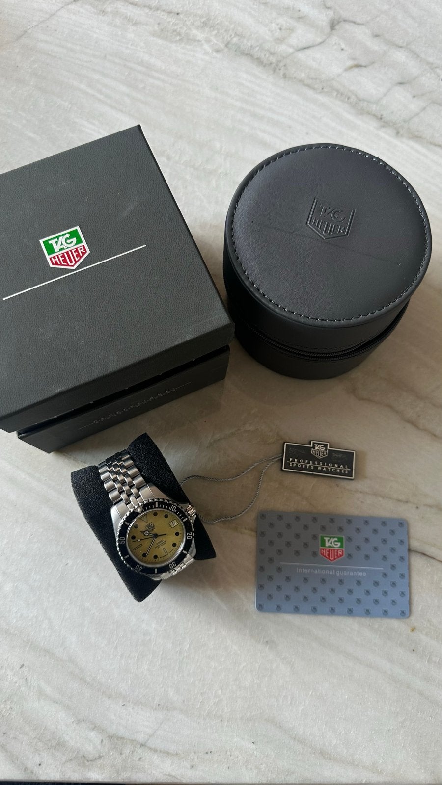TAG Heuer 1000 Professional 980.113N Night Diver, Staal, Staal, Polshorloge, Ophalen of Verzenden