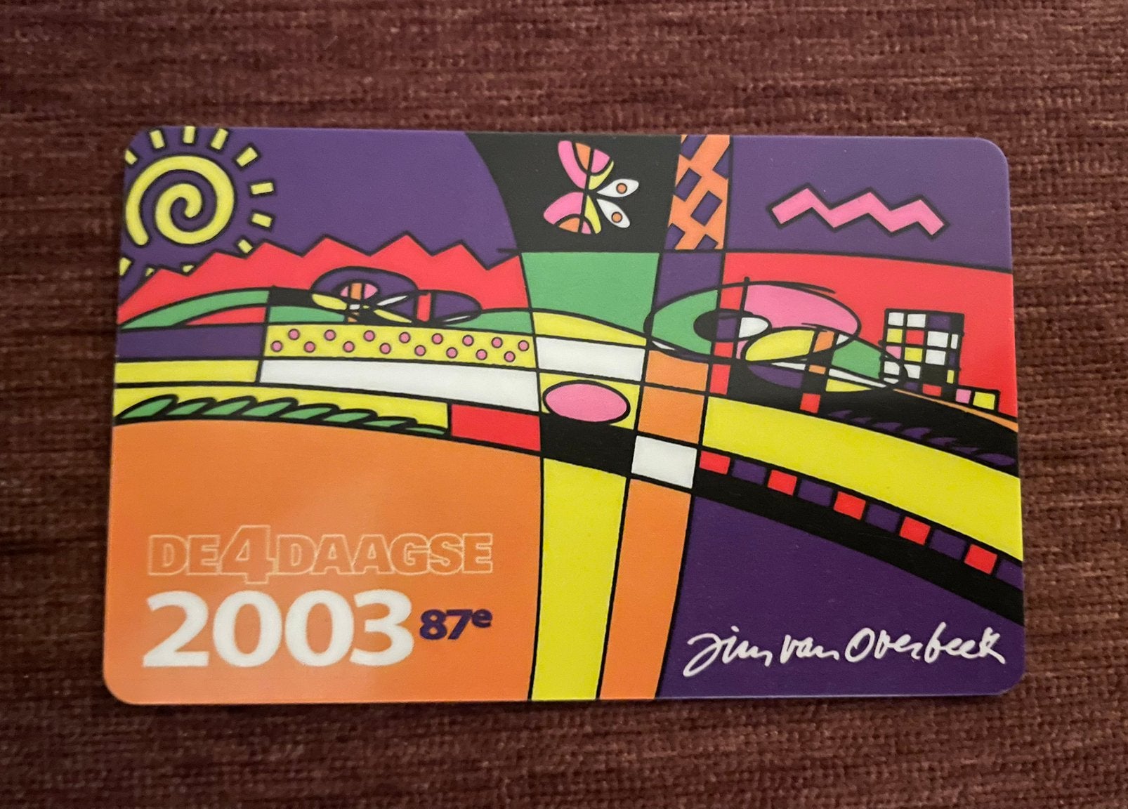 Startpas 2003 Nijmeegse Vierdaagse, Ophalen of Verzenden, Gebruikt, Overige sporten, Overige typen