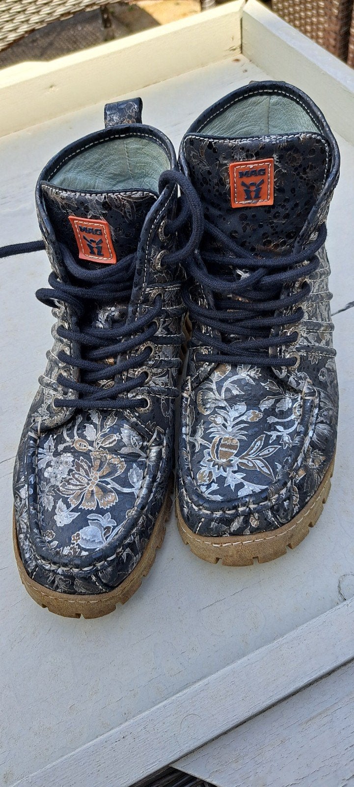 MAG schoenen met bloemenprint 39, Ophalen, Zwart, Lage of Enkellaarzen, MAG