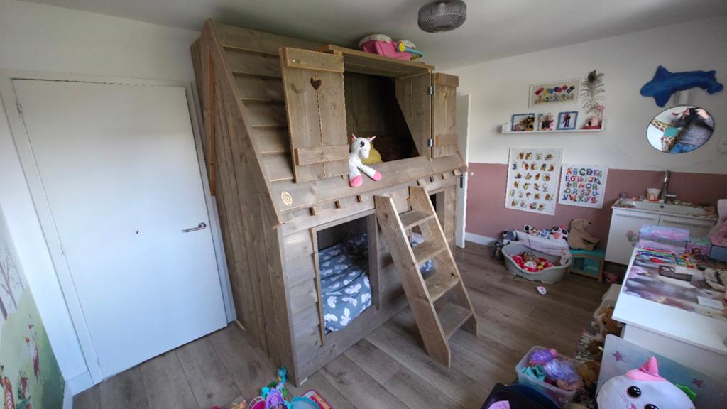 Saartje Prum originele hoogslaper, Ophalen, Gebruikt, Eenpersoons, Hoogslaper