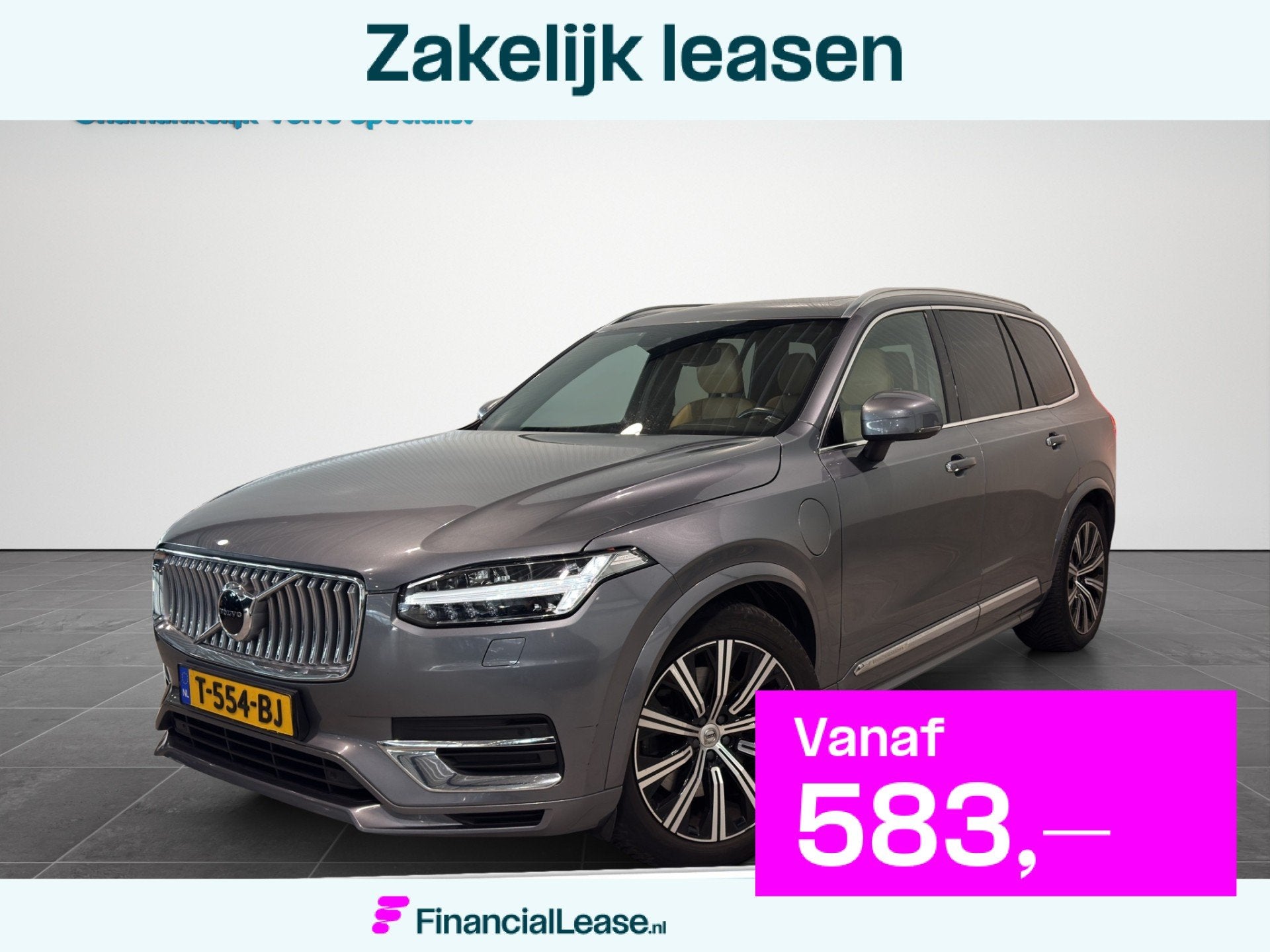 Volvo XC90 T8 Aut Inscription ACC Luchtvering Panoramadak Le, Gebruikt, Euro 6, 4 cilinders, 7 stoelen