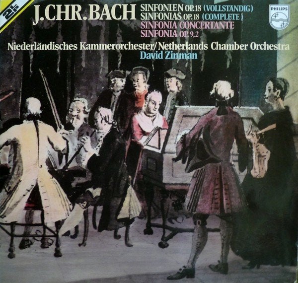 J. CHR. BACH - Sinfonien, Overige typen, Ophalen of Verzenden, Zo goed als nieuw, 12 inch