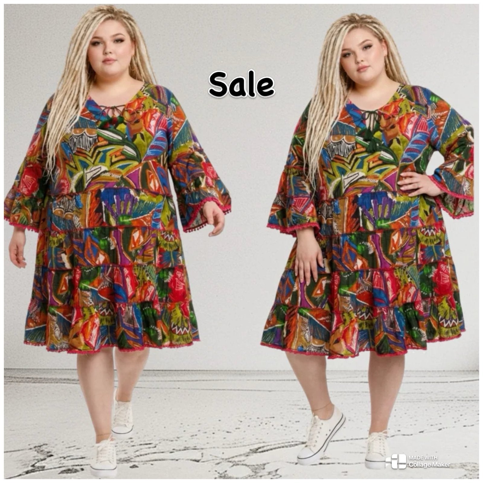 Zomer Sale: Comfortabele en stijlvolle jurken en tunieken, Kleding | Dames, Grote Maten, Ophalen of Verzenden, Nieuw, Meerkleurig