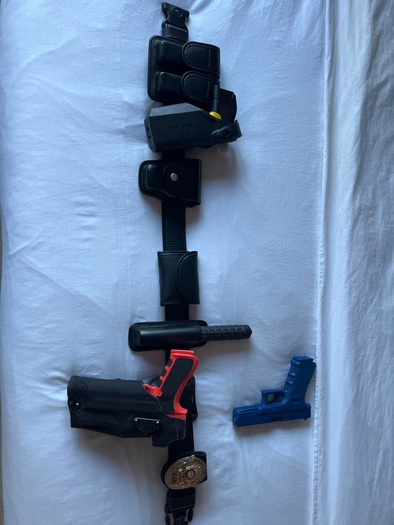 Complete Amerikaanse Duty Belt - Politie Uitrusting, Verzamelen, Ophalen of Verzenden, Landmacht, Amerika