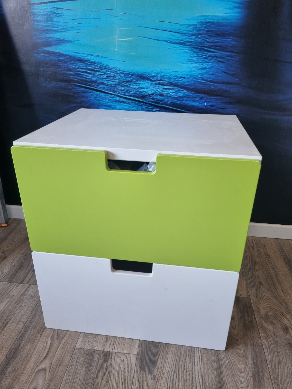 Ikea ladeblok - wit en groen, Ophalen, Minder dan 100 cm