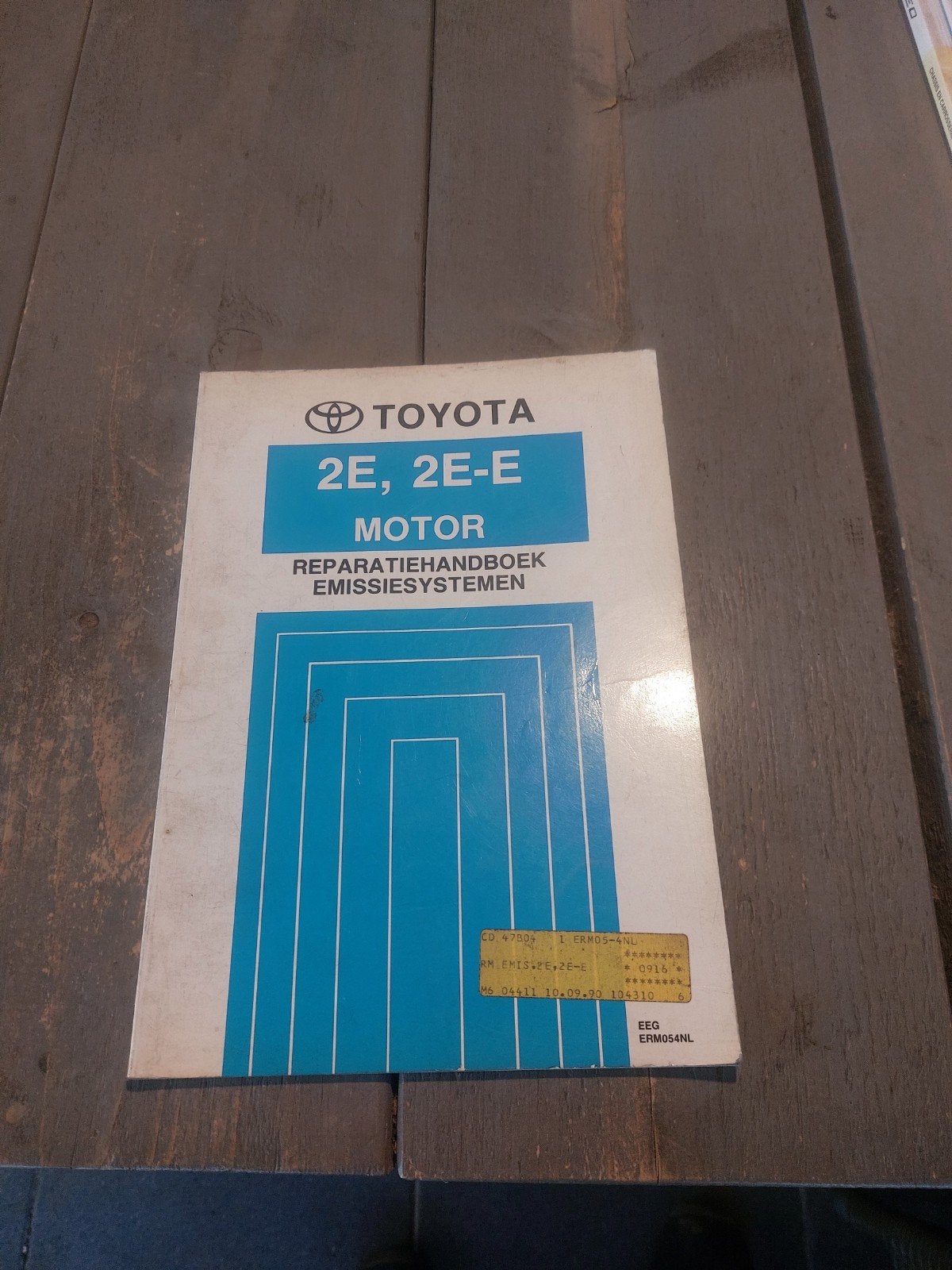 REPARATIEHANDBOEK EMISSIESYSTEMEN TOYOTA 2E, 2E-E MOTOR, Ophalen of Verzenden