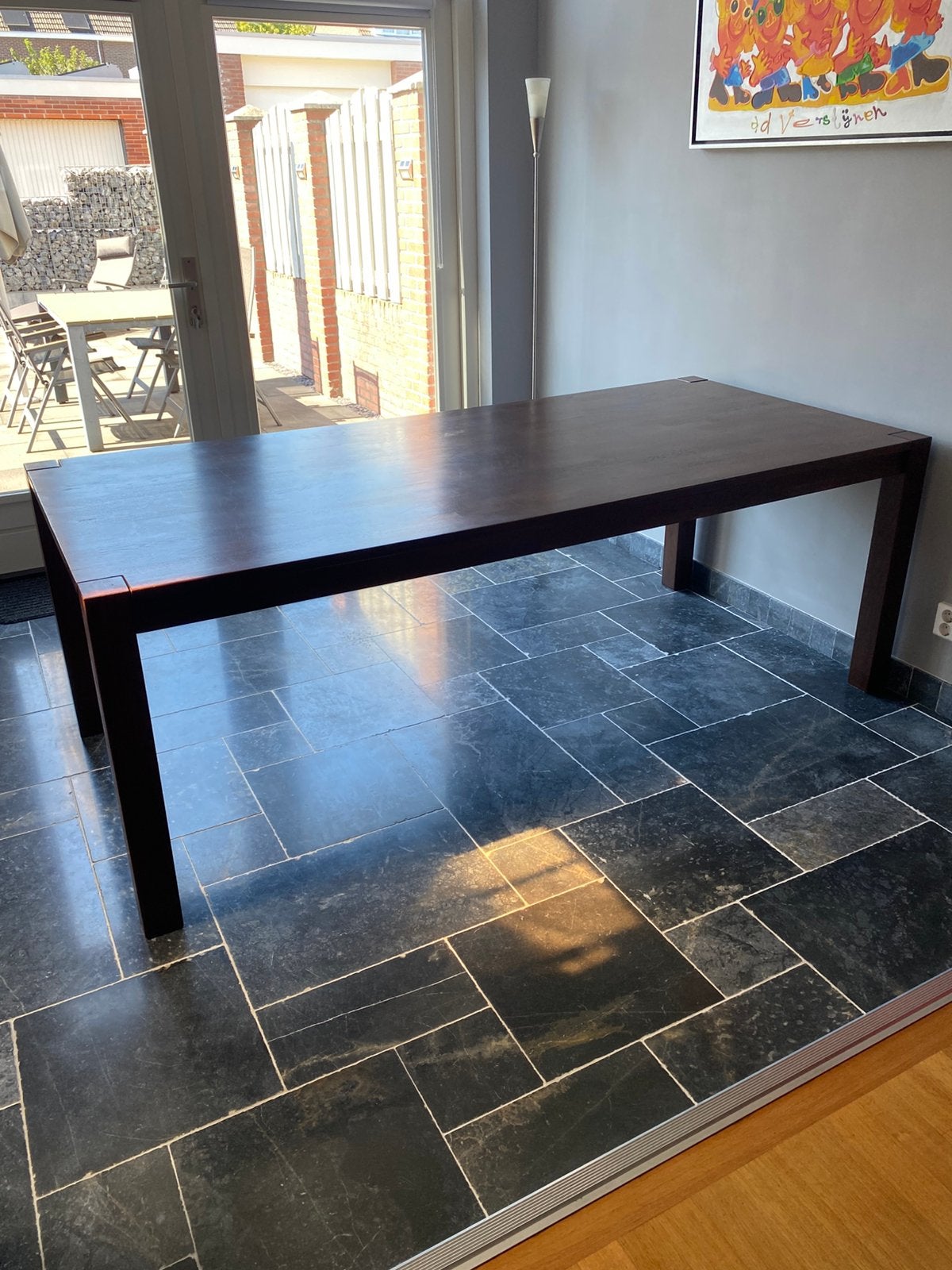 Eetkamertafel, Ophalen, 100 tot 150 cm, 200 cm of meer, Zo goed als nieuw