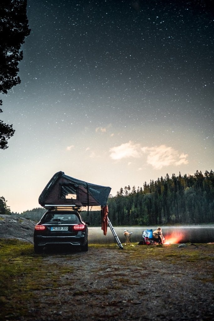 iKamper Skycamp 2.0 daktent, Caravans en Kamperen, Tenten, Ophalen, Zo goed als nieuw, Tot en met 4