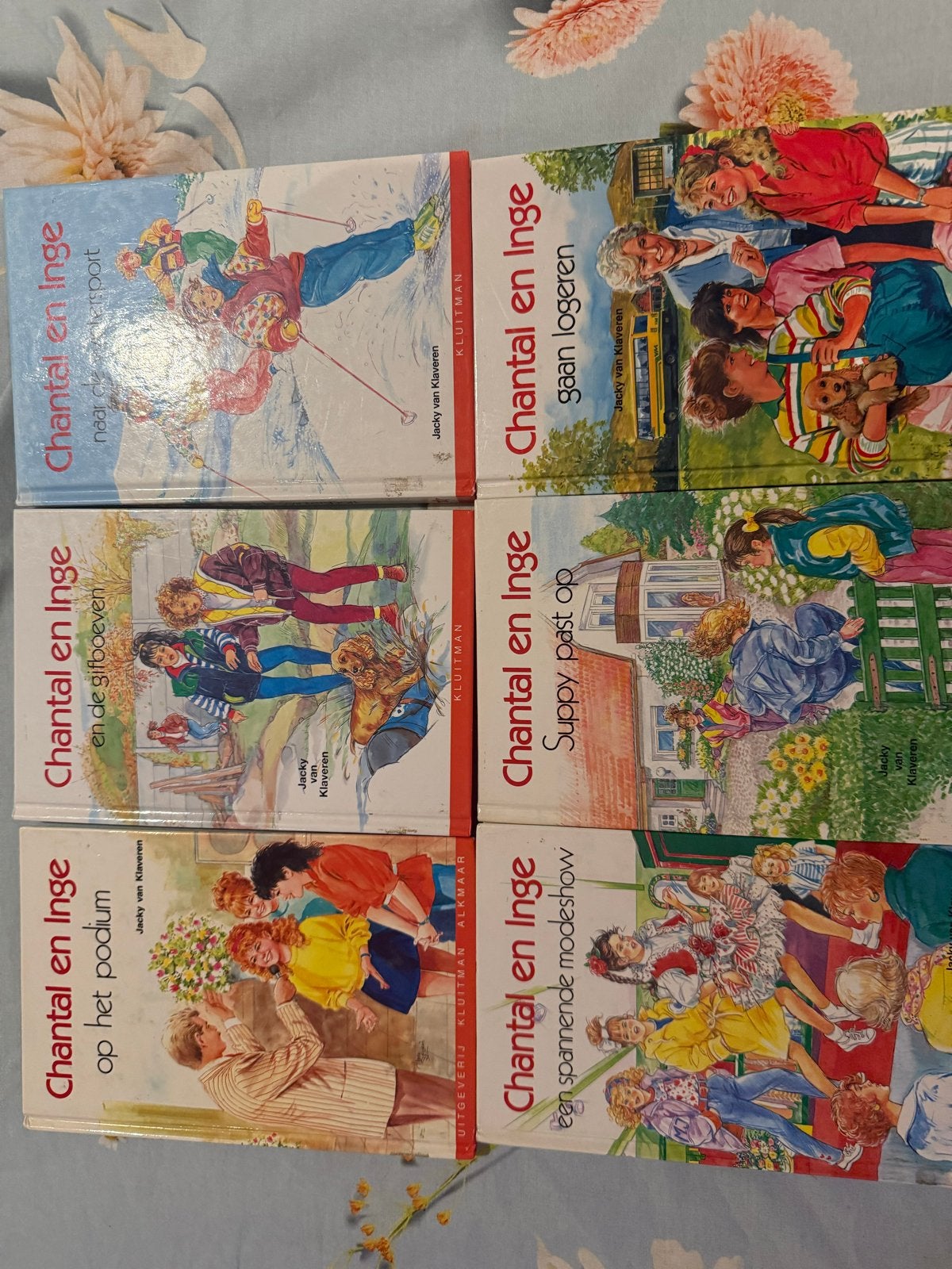Chantal en Inge boekenreeks - 6 delen van Jacky van Klaveren, Ophalen of Verzenden, Gelezen, Fictie algemeen