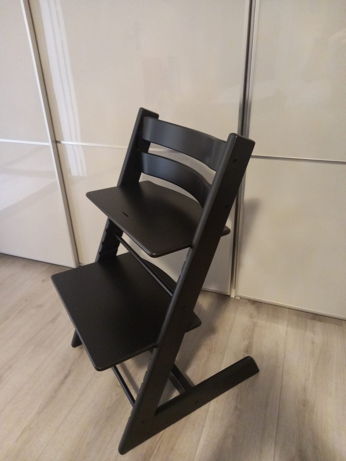 Stokke Tripp Trapp Zwart ZGAN nieuw model, Ophalen, Gebruikt, Meegroeistoel