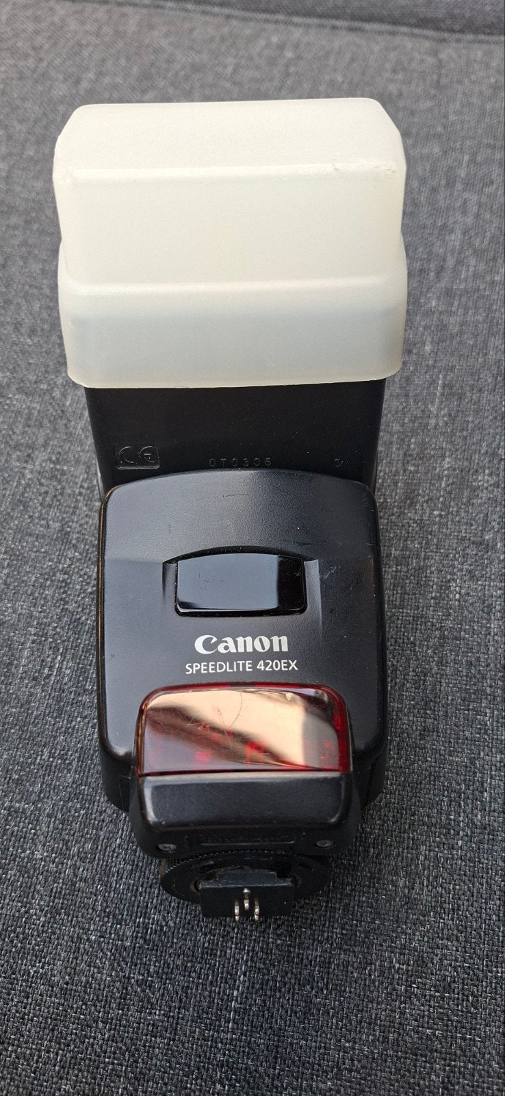 Canon Speedlite 420EX Externe Flitser met Diffuser, Canon, Externe flitser, Kantelbaar, Ophalen of Verzenden