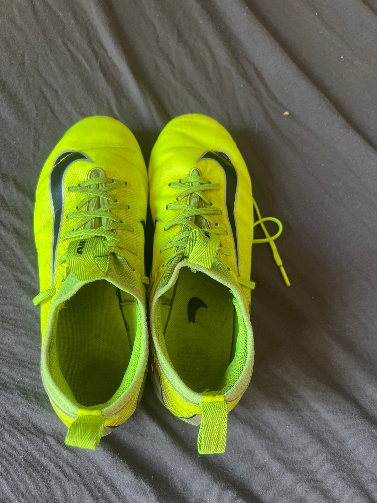 Nike Air Zoom voetbalschoenen - Neon geel, Ophalen of Verzenden, Gebruikt, Schoenen