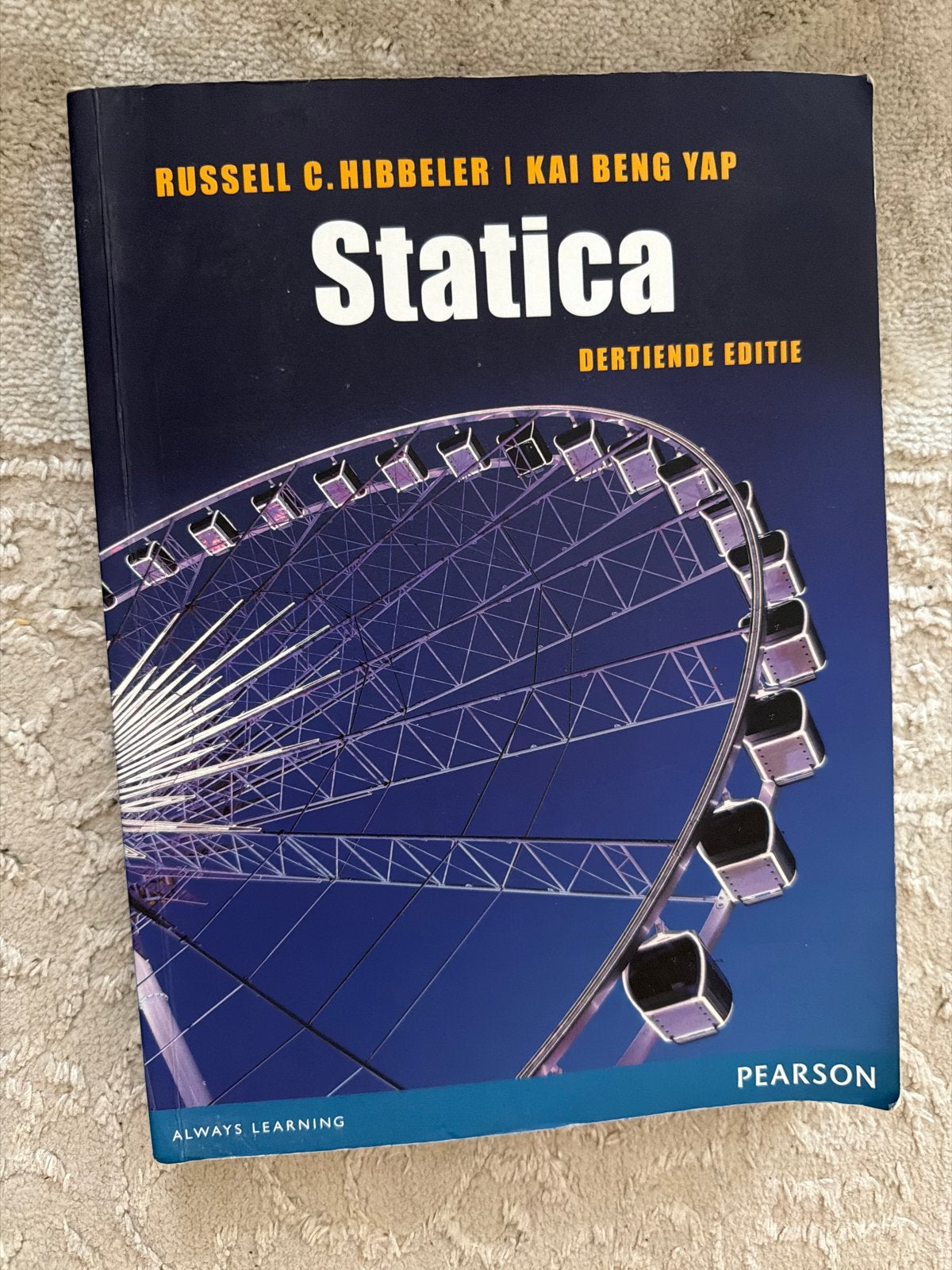 Statica - Russell C. Hibbeler | Kai Beng Yap (13e editie), Boeken, Ophalen of Verzenden, Beta, Zo goed als nieuw, HBO