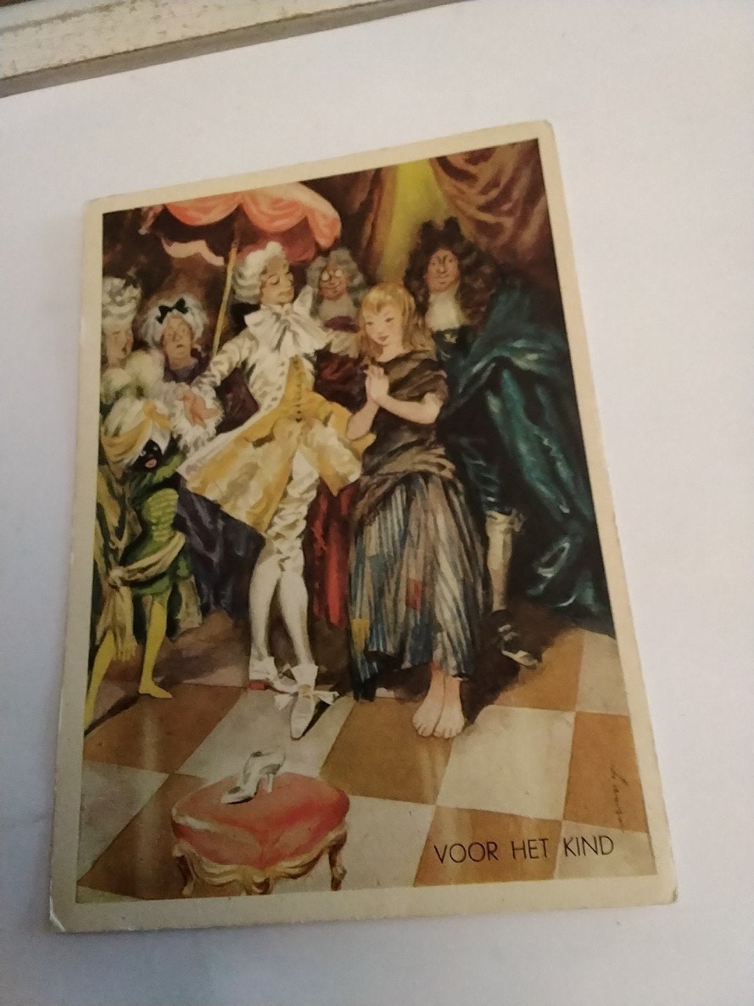 Oude ansichtkaart Assepoester 'Voor het Kind' 1963, Verzamelen, Ophalen of Verzenden, 1960 tot 1980, Gelopen