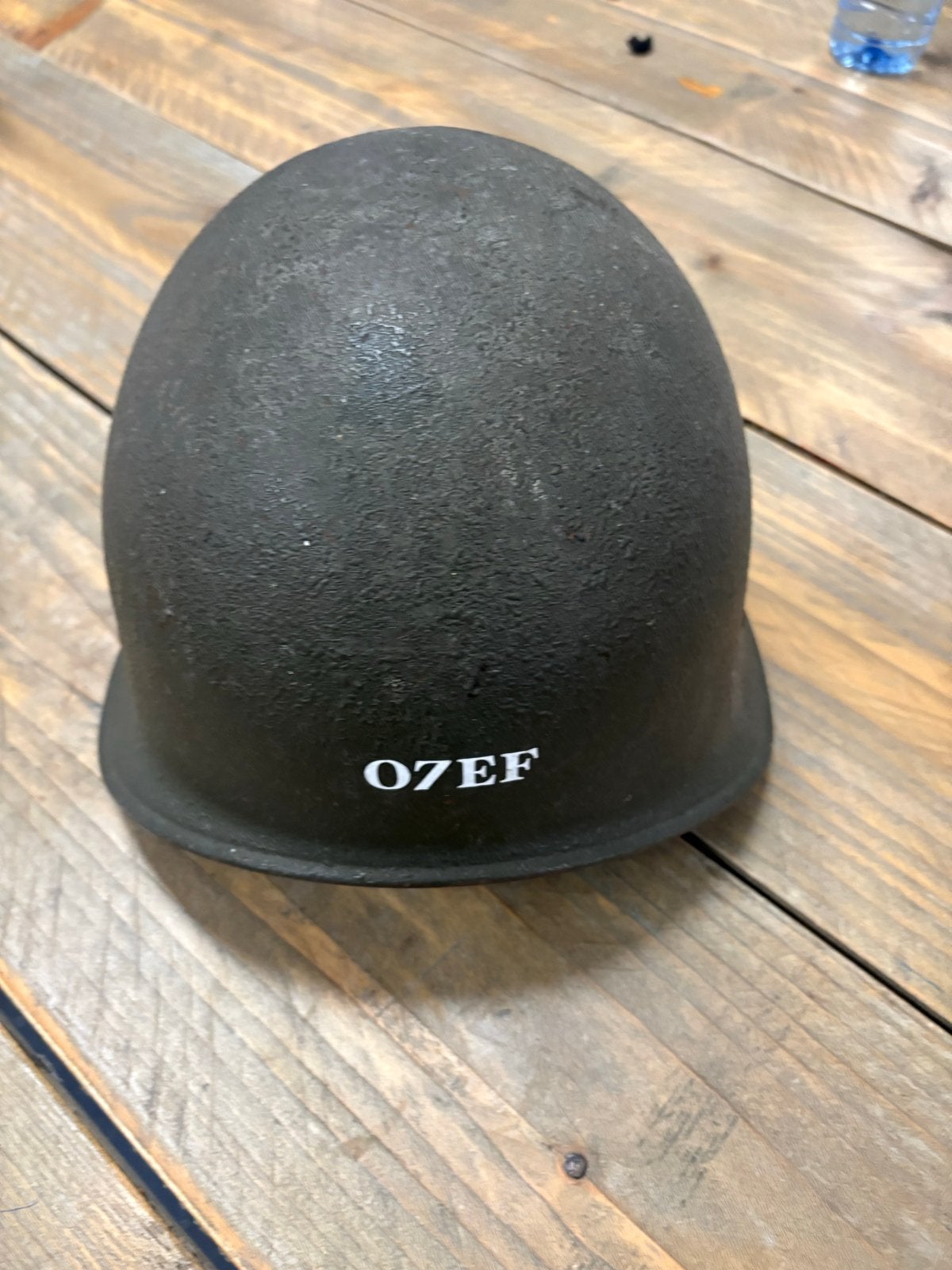 Zwitserse M71 Koude Oorlog Gevechtshelm - Olijfgroen Staal, Overige gebieden, Ophalen of Verzenden, Nb, Nb