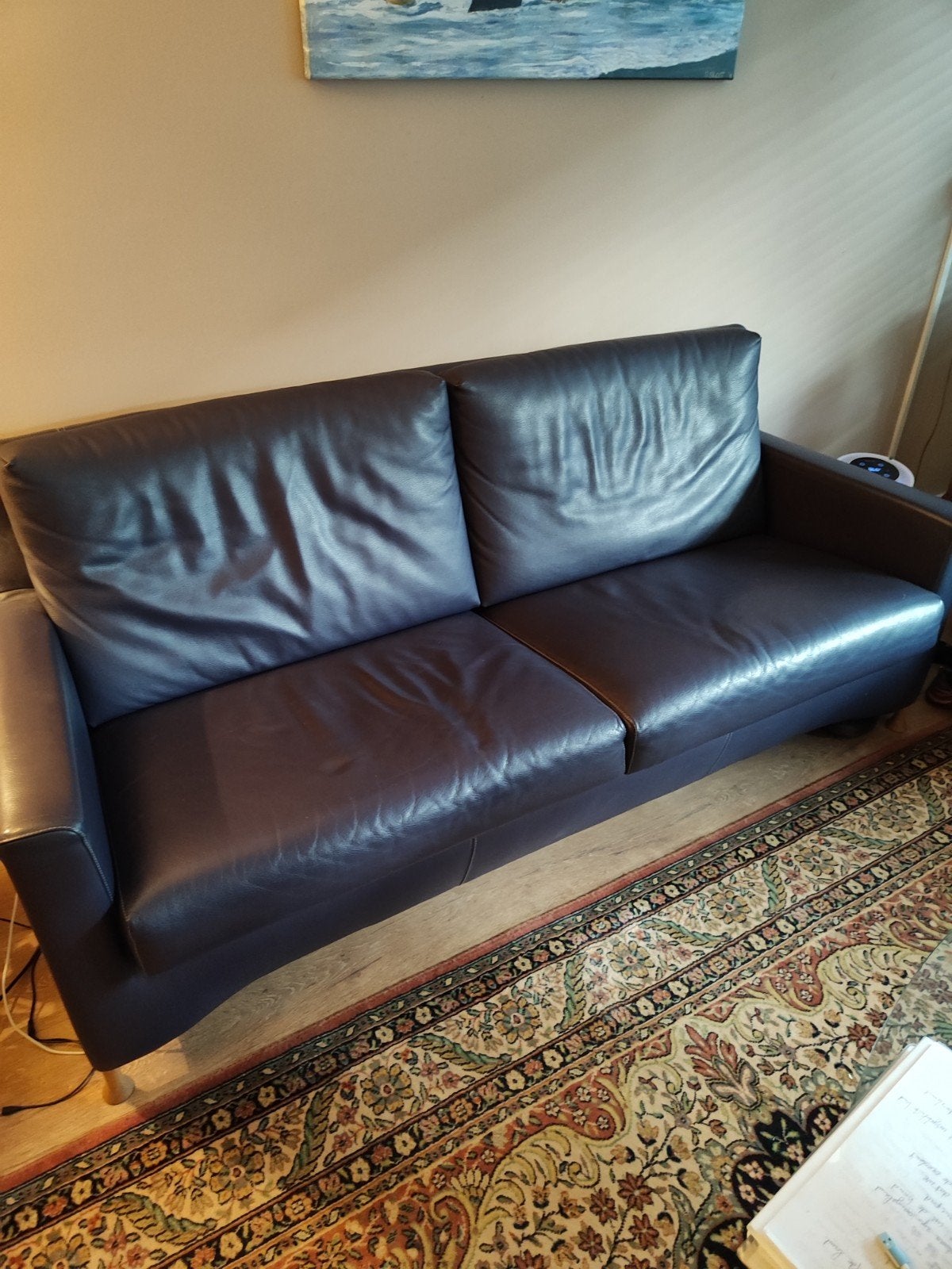 Prachtige Leolux Leren 2-zitsbank en 2 fauteuils, Huis en Inrichting, Banken | Bankstellen, Ophalen, Leolux, Klassiek, Comfortabel