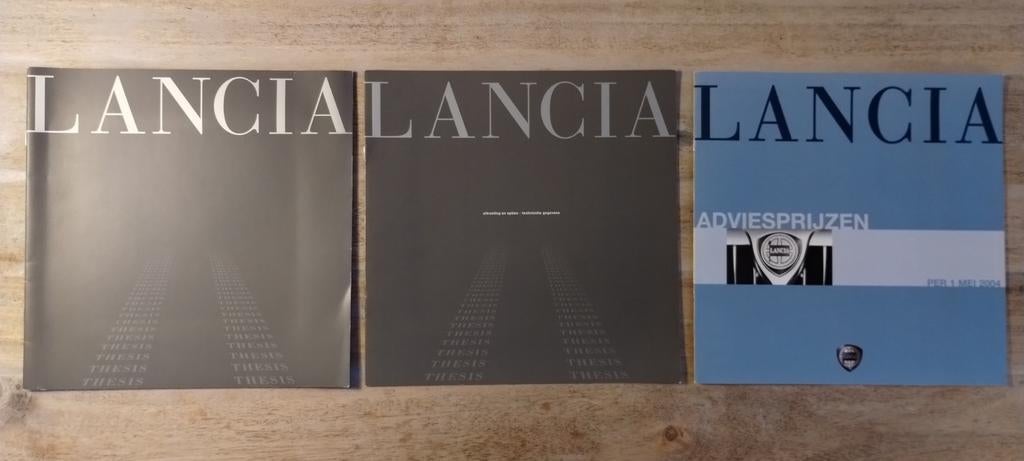 Lancia Thesis documentatie en prijslijst (2004), Boeken, Ophalen of Verzenden, Gelezen, Overige merken