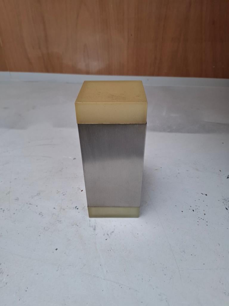 Buitenlamp vierkant 8cm 19cm hoog, Ophalen