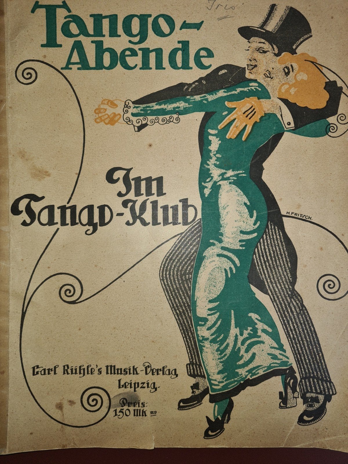 Tango-Abende im Tango-Klub - Oude bladmuziek voor piano, Muziek en Instrumenten, Latin en Salsa, Gebruikt, Piano, Ophalen of Verzenden