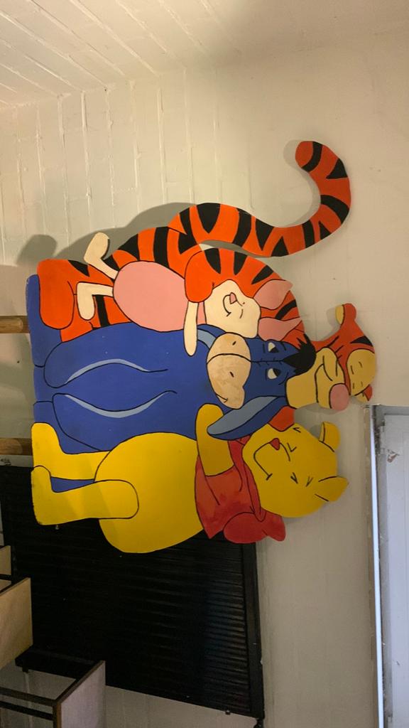 Geboortebord Winnie de Pooh., Ophalen