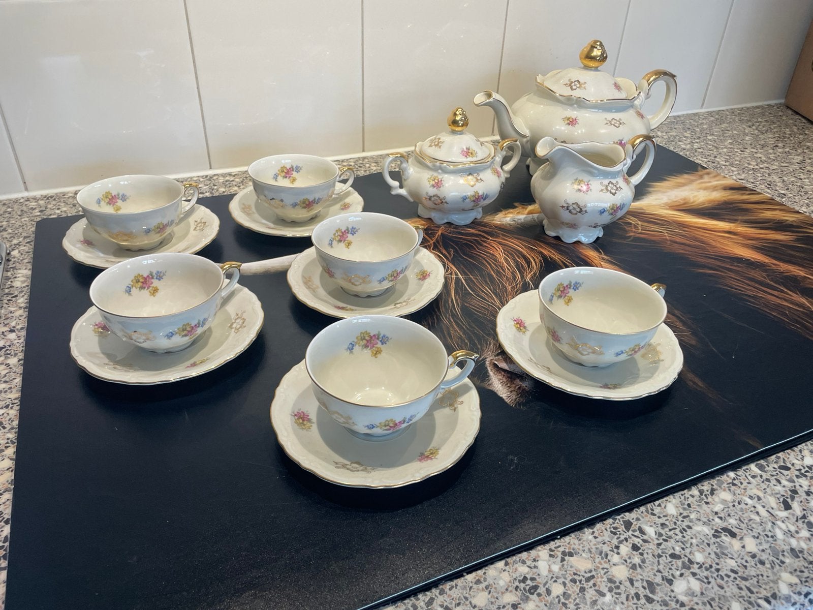 J kronester porselein servies, Antiek en Kunst, Ophalen