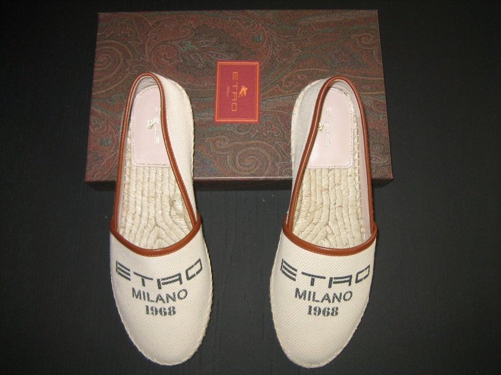 Nieuwe Etro Espadrilles Maat 39 - Origineel met Doos, Etro, Beige, Nieuw, Ophalen of Verzenden