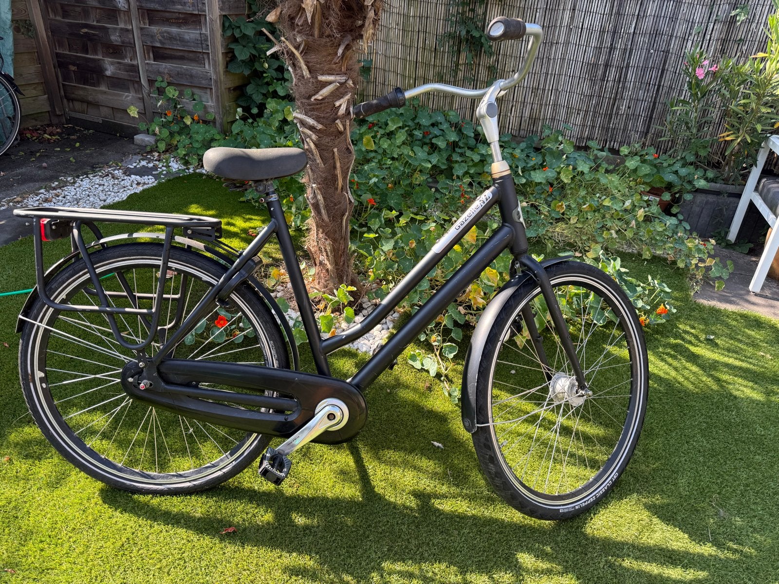 Gazelle Heavy Duty NL fiets matzwart, Ophalen, Gebruikt, Gazelle