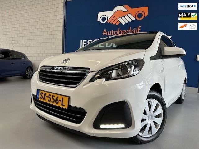Peugeot 108 1.0 VTi Active,bj.2015 ! Kleur: Wit ! APK tot 04, Voorwielaandrijving, Euro 5, Stof, Gebruikt