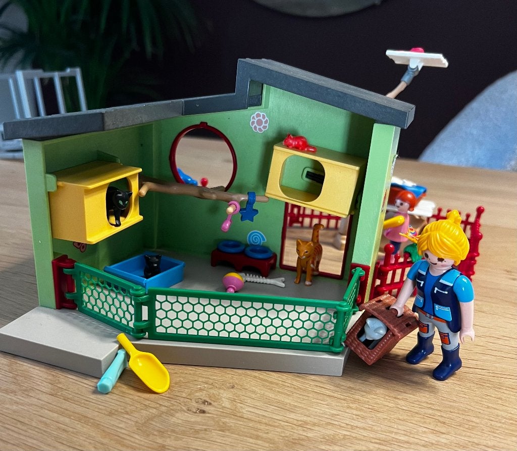 Playmobil Kattenverblijf 9276, Gebruikt, Complete set, Overige typen, Ophalen of Verzenden