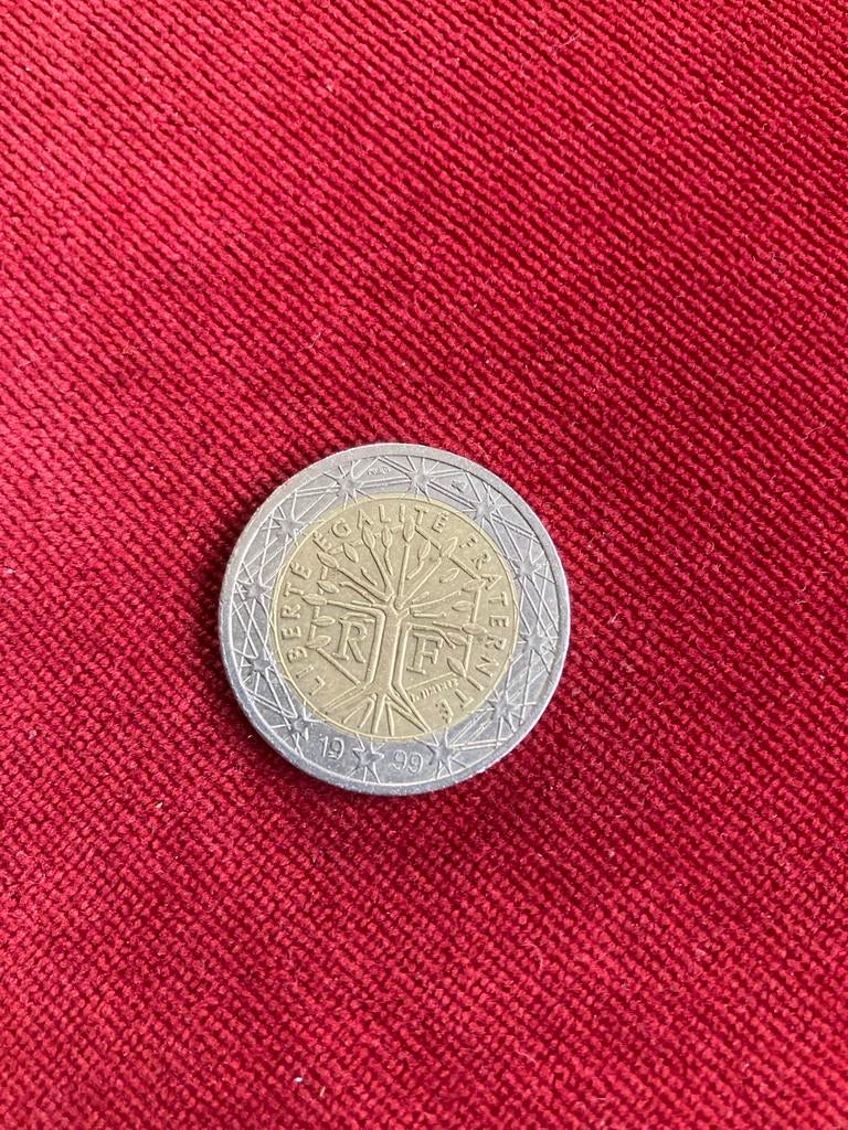 2 Euro munt Frankrijk 1999, Postzegels en Munten, Munten | Europa | Euromunten, Ophalen of Verzenden, Frankrijk, 2 euro, Losse munt
