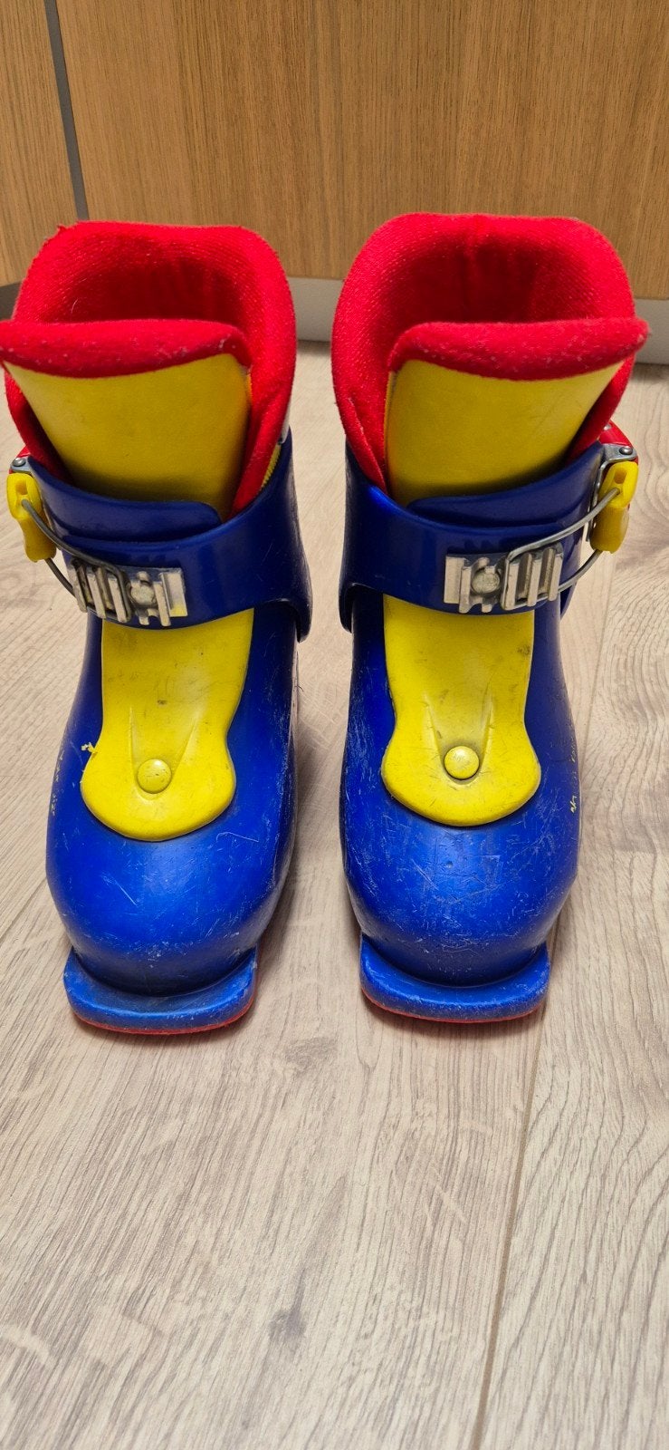 Head skischoenen maat 28 - Blauw/Geel/Rood, Sport en Fitness, Gebruikt, Schoenen, Ophalen of Verzenden, Skiën