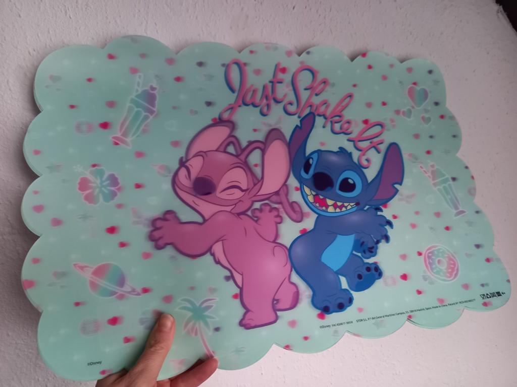 Stitch placemats 3D - 3 stuks nieuw, Overige typen, Kunststof, Nieuw, Ophalen of Verzenden