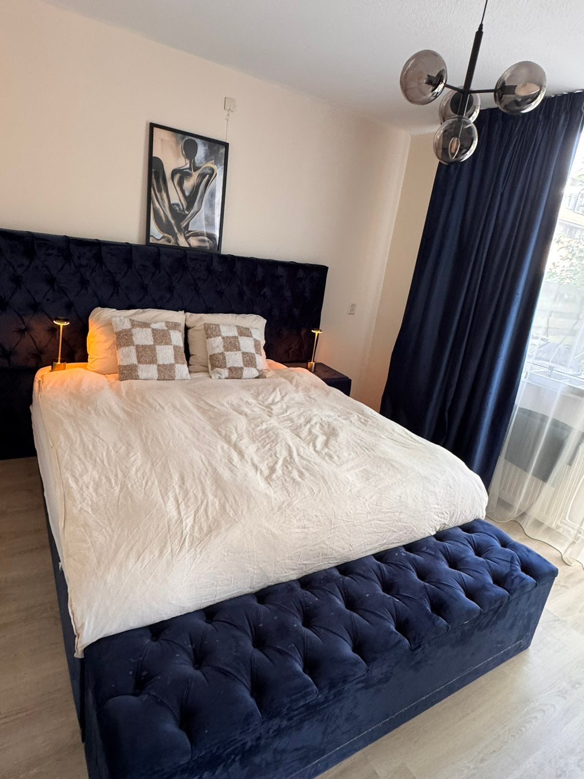 Complete slaapkamer incl nachtkastjes + opbergruimte, Huis en Inrichting, Ophalen, Zo goed als nieuw, Tweepersoons, 140 cm