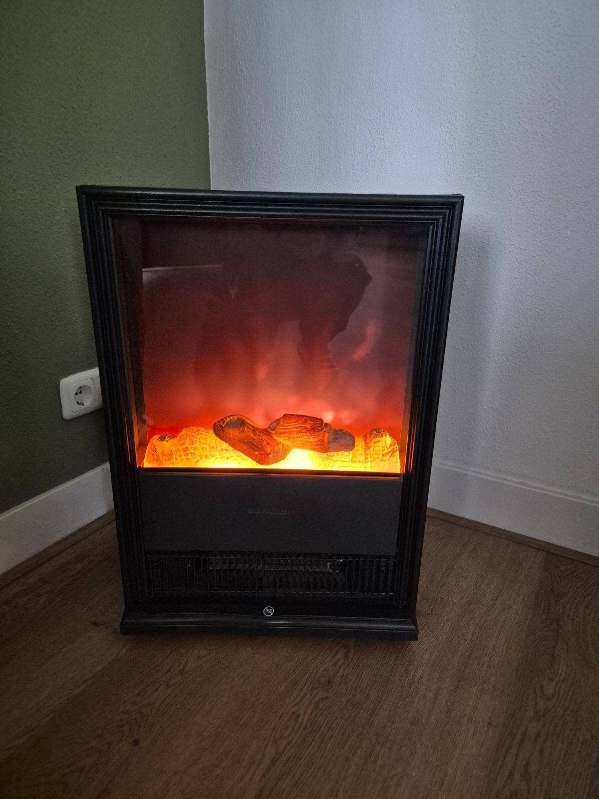 Te koop leuke sfeerhaard met warme lucht blazer., Ophalen, Gebruikt, Vrijstaande haard, Elektrische haard